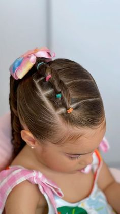 Cute Ponytails For Kids, Cute Toddler Hairstyles Easy, Girl Hairdos