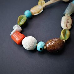 Multicolor Turquoise Bohemian Necklace, Bohemian Multicolor Turquoise Necklace, Bohemian Multicolor Turquoise Necklace With Stones, Multicolor Bohemian Turquoise Necklace With Stones, Bohemian Style Beads Gems And Cabochons With Stones, Bohemian Style Round Beads Gems And Cabochons, Bohemian Beaded Necklaces With Round Stones, Bohemian Round Beads, Gems And Cabochons, Bohemian Stone Beads For Jewelry Making