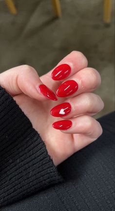 Red nail inspo with heart #fashion #nails #nailart #rednails Red Nails W White Heart, Red Nail Designs With Heart, Red Nail White Design, Small Coffin Shape Nails, Red Nails With A Heart, Red Nails White Heart, Easy Red Nails, Red Nails With Hearts, Red Nails Heart