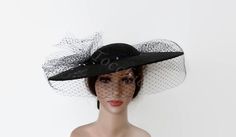 Black veil hat black Kentucky derby hat Black wedding hat | Etsy Black Hat-style Headpieces For Wedding, Black Hat Headpiece For Wedding, Black Mini Hat For Kentucky Derby Wedding, Black Hat Style Headpieces For Wedding, Black Costume Hats For Kentucky Derby Wedding, Black Kentucky Derby Costume Hat, Black Mini Hat For Wedding At Royal Ascot, Black Summer Hat For Wedding, Black Summer Wedding Hat