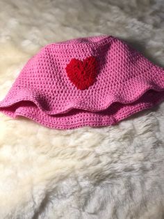 Playful Pink Crochet Hat, One Size Fits Most, Trendy Pink Crochet Cap Hat, Trendy Pink Crochet Cap, Vacation Crochet Pink Sun Hat, Pink Crochet Hat, Fun Style, Pink Crochet Sun Hat For Vacation, Handmade Red Crochet Hat For Summer, Red Crochet Hat For Beach, Red Crochet Beanie Hat For Spring