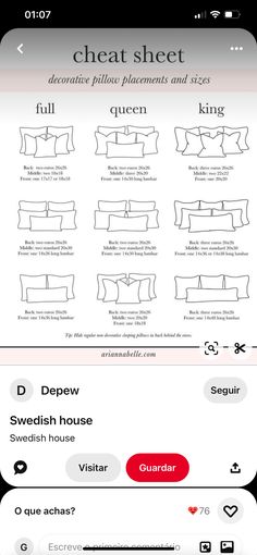 Queen Bed Picture Size, Bed Layout Pillows, King Pillow On Queen Bed, Throw Pillow Layout Bed, Decorative Pillow Sizes Chart, Pillows Sizes For Bed, King And Queen Bed, Bedding Set Up Layout, Ideal Art Size Above Queen Bed