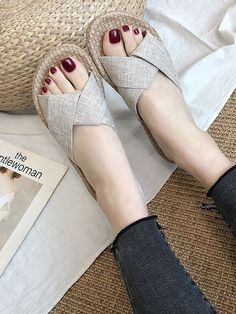 Birkenstock Sandals Women, Linen Slippers, Handmade Slippers, Birkenstock Sandals, Linen Pants Women, House Slippers, Linen Women