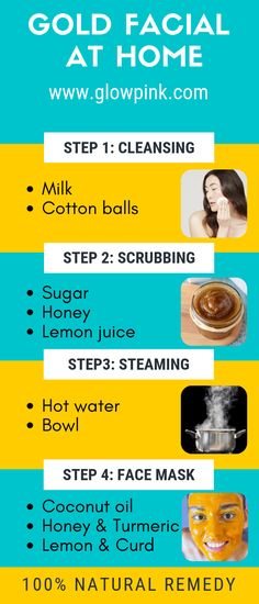 Gold Facial, Facial At Home, Clear Skin Face, Beauty Tips For Glowing Skin, Natural Skin Care Routine, Beauty Tips For Skin, روتين العناية بالبشرة, Skin Care Remedies, Skin Care Recipes