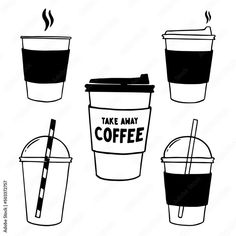 coffee, doodle, cup, paper, go, away, take, draw, background, love, vector, black, illustration, sketch, takeaway, beverage, hot, icon, poster, sign, white, breakfast, cafe, caffeine, cappuccino, cartoon, cartoons, character, concept, cute, design, drawing, drink, element, espresso, food, funny, graphic, hand, isolated, label, lettering, menu, morning, mug, sticker, style, symbol, text Coffee Cup Vector Illustration, Illustration Coffee Cup, Coffee Cup Design Drawing, Paper Cup Drawing, Coffee Cups Drawing, Coffee Takeaway Cup, Coffee Mug Vector, Starbucks Illustration, Coffee Elements