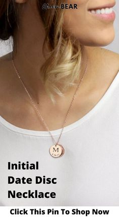 Your kids mean everything to you, so keep them close to heart with our gold plated Initial Date Disc Necklace that can be personalised with up to 4 discs - each one with a different letter & date. The perfect for your mum, grandma or partner. Click this pin to personalise yours today. Elegant Stainless Steel Jewelry For Birthday Gift, Adjustable Initials Pendant Jewelry, Adjustable Initial Pendant Jewelry, Adjustable Rose Gold Charm Necklace With Custom Name, Adjustable Stainless Steel Necklace For Mother's Day, Personalized Necklace With Initial Pendant For Birthday, Personalized Initial Pendant Jewelry For Birthday, Custom Name Initial Pendant Jewelry For Birthday, Custom Name Initial Pendant Jewelry For Birthday Gift