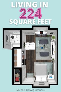 living in 22 square feet by michael hewls interiors book cover design and layout