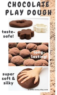 chocolate play dough recipe for kids to make