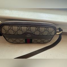 Gently Used Gucci Crossbody Mini Bag With A Few Scratches At Hardware ; Light Discoloration At Interior.Comes With Dust Bag And Authenticity Card. Gucci Pouch Shoulder Bag With Detachable Strap, Gucci Monogram Canvas Crossbody Shoulder Bag, Gucci Travel Clutch Shoulder Bag, Gucci Crossbody Bag, Gucci Crossbody, Bag Gucci, Mini Crossbody Bag, Gucci Bags, Bags Mini