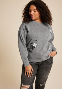 Maurices Plus Size, Easy Stretches, Plus Size Halloween, Autumn 2024, Plus Size Sweaters, Feel Pretty, Workout Sweatshirt, List Style, A Plus