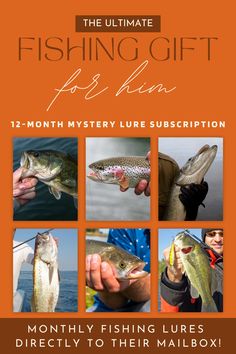 12-Month Mystery Lure Subscription Each month, they'll receive a hand-picked selection of premium freshwater fishing lures from our shop tailored to keep their fishing adventures fresh and exciting. Perfect for birthdays, holidays, or just because!