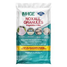 a bag of noxall granulies with instructions on how to use it