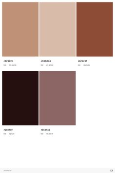 the color palette is brown and has different shades