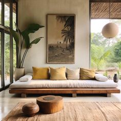 Earthy Red Living Room, Modern Interior With Color, Santorini Living Room Design, Desert Modern Entryway, Art Deco Tropical Interior, Green Japandi Living Room, Luxury Tropical Interior, Tulum Inspired Living Room, Balinese Interior Design