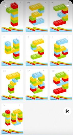 the instructions for how to make lego blocks