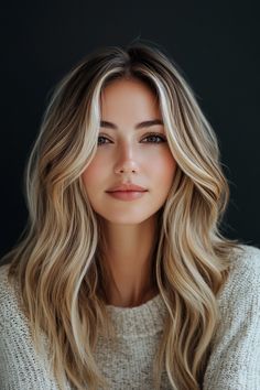 Blend Brownish Blonde Hair, Dirty Blonde Hair Ideas, Dirty Blonde Hair With Highlights, Siren Hair, Healthy Blonde Hair, Chunky Blonde Highlights, Natural Blonde Highlights, Blonde Hair Ideas, Kid Hair