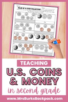 teaching U.S. coins and money in second grade Learning Coins, Money Counting