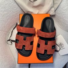 Brand New Full Set Hermes Chypre Size 38 Dark Brown Color Orange Canyon Sac Louis Vuitton, North Korean, Turin, Pant Shirt, Caribbean Netherlands, Louis Vuitton Neverfull, Real Leather, Miu Miu, E Mail