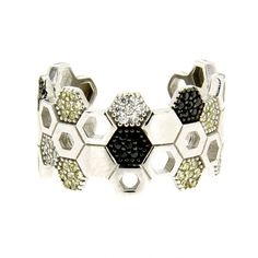 Focused solely on protection and growth of the hive, the bee shows us the value of sacrificing individual needs to benefit the larger group. This gorgeous and unique honeycomb bee ring design is made in sterling silver with a rhodium plating finish and accented with cubic zirconia stones. The open design allows for an easy and comfortable wear for any finger size between 6 and 7. Material:.925 Sterling SilverPrimary Stone:Cubic Zirconia Bee Ring, Bee Jewelry, The Hive, Fun Jewelry, The Bee, Open Design, Contemporary Jewellery, Mens Jewelry Bracelet, Heart Jewelry