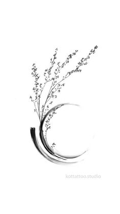 a black and white photo of some flowers on a white background with the words kortato studio written below it