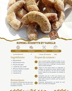 a recipe for cinnamon sugar donuts on a white plate