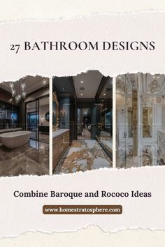 bathroom designs combine barque and rocco ideas