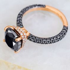 Gold Black Diamond Ring, Square Engagement Rings, Black Diamond Earrings Studs, Black Diamond Engagement Ring