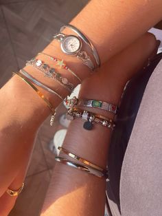 jewelry | italiancharmbracelet | gold accessories | silver accessories | jewelry inspo | bracelets | charms | Inspo Bracelets, Silver Accessories Jewelry, Bracelets Charms, Accessories Silver