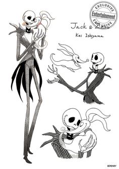 an image of jack and sally from the animated film, timy - filthman