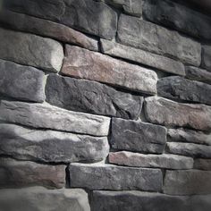 a stone wall is shown in this image