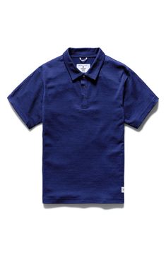 This stretchy, active-ready polo wicks away sweat and keeps air moving for performance comfort no matter what you're up to for the day. Button half placket Spread collar Short sleeves Moisture-wicking fabric engineered for dryness and comfort 100% polyester Machine wash, tumble dry Imported Blue Cotton Polo Shirt For Sports, Navy Cotton Moisture-wicking Polo Shirt, Blue Cotton Activewear For Outdoor Activities, Blue Moisture-wicking Casual Polo Shirt, Casual Blue Moisture-wicking Polo Shirt, Blue Casual Polo Shirt For Sports, Breathable Cotton Polo Shirt For Sports, Navy Moisture-wicking Activewear For Outdoor, Blue Short Sleeve Polo Shirt With 4-way Stretch