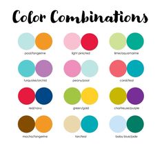 the color combinations in this poster are great for kids to learn how to use them