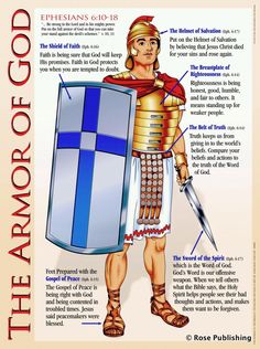 put on the full armor of God Helmet Of Salvation, The Armor Of God, Ephesians 6 10, Ephesians 6, Bible Lessons, Bible Stories