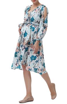 This beautifully frilled robe in a softly colored floral print is perfect for all three trimesters of pregnancy and nursing baby. 100% cotton Hand wash, dry flat Imported Nursing Robe, Fitted V-neck Maternity Dress With Floral Print, Fitted Maternity Dress With Floral Print And V-neck, Maternity Midi-length Floral Print Dresses, Maternity Long Sleeve Floral Print Dress, Spring Floral Print V-neck Maternity Dress, Nursing Baby, Trimesters Of Pregnancy, Third Trimester