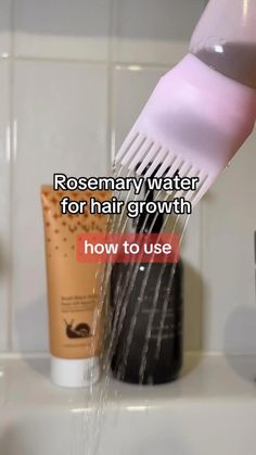 Baby Oil Hair, Remedy For Hair Growth, Rosemary Water For Hair Growth, Rosemary Water For Hair, Rosemary Oil Hair Growth, Beauty Tips And Hacks, Diy Hair Serum, Rosemary For Hair, Hair Growth Oils