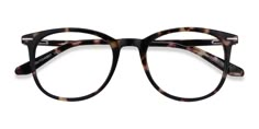 Tortoise round eyeglasses available in variety of colors to match any outfit. These stylish full-rim, medium sized acetate eyeglasses include free single-vision prescription lenses, a case and a cleaning cloth. Tortoise Glasses, Discover Your Style, Cute Glasses, Glasses For Women