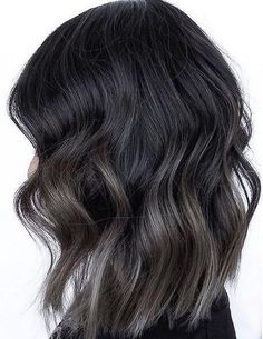 Dark Grey Hair, Brunette Ombre, Ash Hair, Ash Hair Color, Brown Blonde Hair