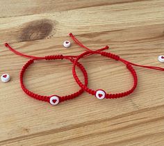 Red String of Fate Bracelets Kabbalah Couple Bracelets Good - Etsy Brasil The Red String Of Fate, Evil Bracelet, String Of Fate, Red String Of Fate, Matching Couple Bracelets, Good Luck Bracelet, Couples Bracelet, Red String, Protection Bracelet