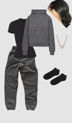 Cool Sweatpants, Sweatpants Outfit Ideas, Trajes Kylie Jenner, Sweatpants Outfits, Cozy Sweatpants, Baggy Sweatpants, Skandinavian Fashion