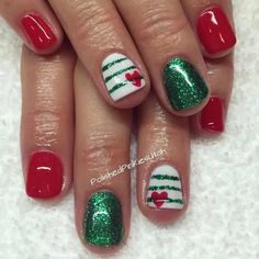 Nails December, December Nails, Fingernail Designs, 28 December, 17 December, Christmas Nail Art Designs