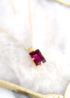 This Crystal Necklaces item is sold by iloniti. Ships from New York, NY. Listed on Sep 22, 2023 Dark Pink Necklace, Fuchsia Necklace, Pink Crystal Necklace, High Fashion Accessories, Magenta Color, Modern Accessories, Necklace Bridal, Crystal Necklaces, Personalized Pendant