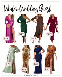 different dresses for winter wedding guest