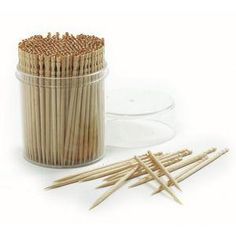 Norpro Barware Norpro Fancy Wood Toothpicks Fruit Skewer, Toothpick Appetizers, Skewer Appetizers, Bacon Wrapped Dates, Bamboo Material, Cupcake Bouquet, Hors D'oeuvres, Cheese Sandwiches, Bacon Wrapped