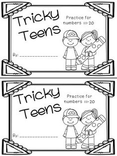 tricky tens worksheet for students to practice numbers 1 - 20