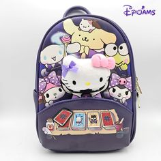 Hello Kitty And Friends Magic Card Mini Backpack Brand New With Tags 8" X 4" X 11" Polyurethane; Polyester Front Pocket; Side Pockets Interior Zipper Pocket Hello Kitty Backpack For Daily Use, Multicolor Cat Design Standard Backpack, Hello Kitty Travel Backpack Standard Shape, Hello Kitty Bag, Plush Backpack, Backpack Brands, Mini Backpack, Lilo And Stitch, Luggage Bags