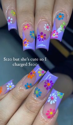 Purple Nail Designs, Girly Acrylic Nails, Dope Nail Designs, Unique Acrylic Nails, Get Nails