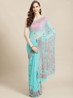 "Find more items of ADA:- https://www.etsy.com/in-en/shop/AdachikanStudio SKU: A311197 Fabric: Faux Georgette Length of the Saree: 5.50 meter Blouse Fabric: 1 meter Color: Onion Pink Embroidery: Bakhiya Phanda & Keel Kangan Thread: Green Cotton Touch and Feel: Soft and Comfortable Silhouette: Feel elegant with Ada Chikankari saree. The alluring Onion Pink Faux Georgette saree weaved with white cotton thread. The fabric is lightweight and soft, best for any season use. Disclaimer: Blouse Show Navratri Saree With Chikankari Embroidery, Eid Chikankari Embroidery Choli For Puja, Eid Chikankari Choli For Puja, Eid Puja Chikankari Choli, Semi-stitched Saree With Intricate Embroidery For Puja, Anarkali Saree With Intricate Embroidery For Puja, Bohemian Chikankari Embroidery Blouse Piece For Festive Season, Bohemian Blouse With Chikankari Embroidery For Festive Season, Intricately Embroidered Saree For Puja And Navratri