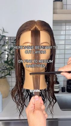 Long Layers Haircut Short Hair, Basic Haircut For Women, Hair Layers Ideas, How To Trim Long Hair, Diy Haircut Layers Medium, How To Cut Face Framing Layers, How To Trim Your Own Hair, How To Trim Hair, How To Cut Layers