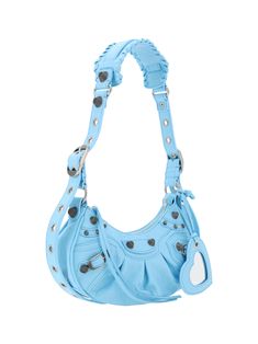 100% Lamb skin Pouch With Zipper, Versace Shop, Leather Tag, Luxury Purses, Balenciaga Shoes, Cute Purses, Sea Blue, Personalized Accessories, Luxury Accessories