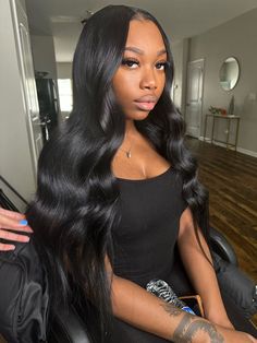 Pin Straight Hair, Beach Wave Hair, Quick Weave Hairstyles, Beach Wave, Quick Weave, Hot Hair Styles, Dope Hairstyles, Business Hairstyles, Front Lace Wigs Human Hair